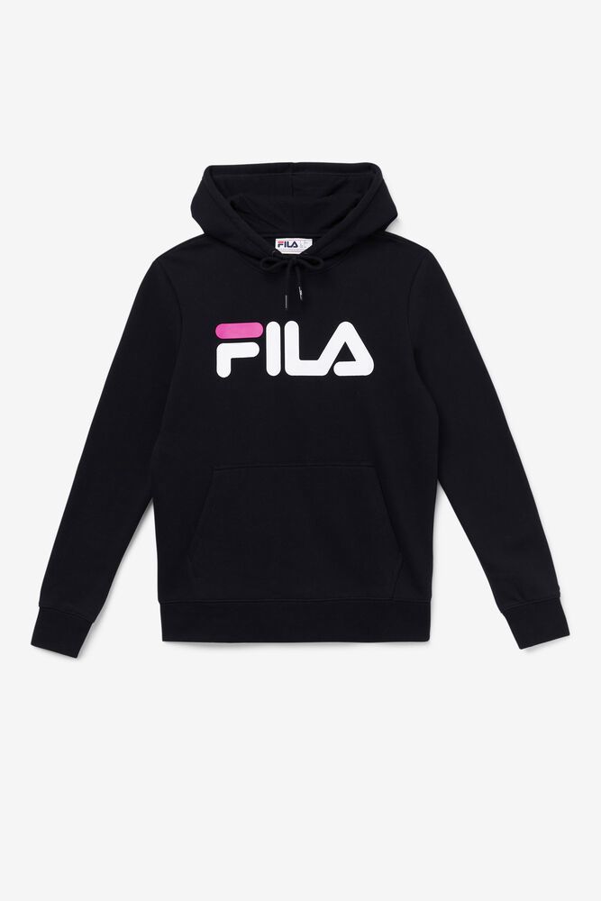 Fila Lucy Hoodie Black - Womens - 47891SHJD